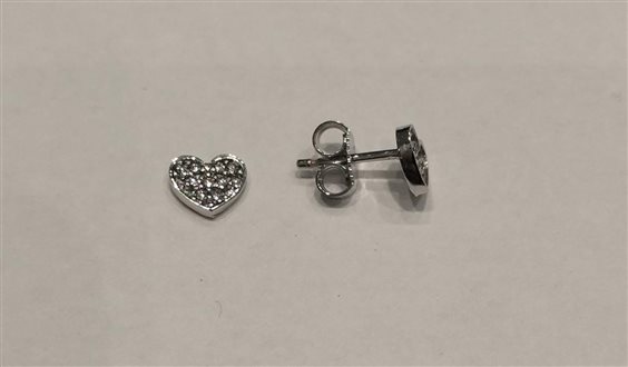 Orecchini Gazzola Donna in Oro bianco OROBCUOREPAVÈ2ZM9 - OROBCUOREPAVÈ2ZM9
